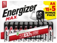 Energizer Batteries Alkaline AA (20pcs) Alkaline MAX