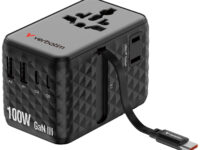 Verbatim Charger Travel Adapter 100W 2xC 2xA 1xRetractable USB-C Black