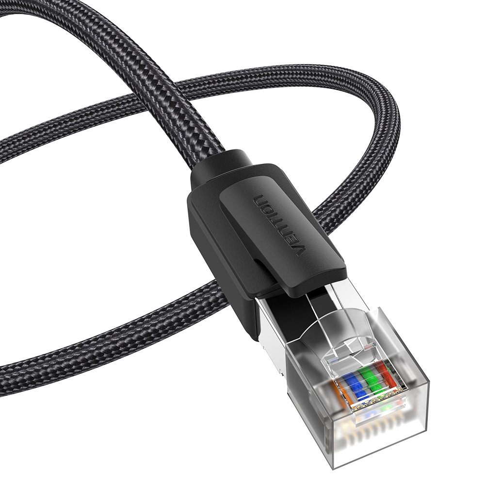 Vention NETWORK Cable CAT8 SFTP Braided 5.0m Black-Nickel IKOBJ - Image 2