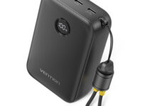 Vention MA Powerbank 20000mAh 22.5W Built-in USBC Lanyard + Display Black FKBB0-C