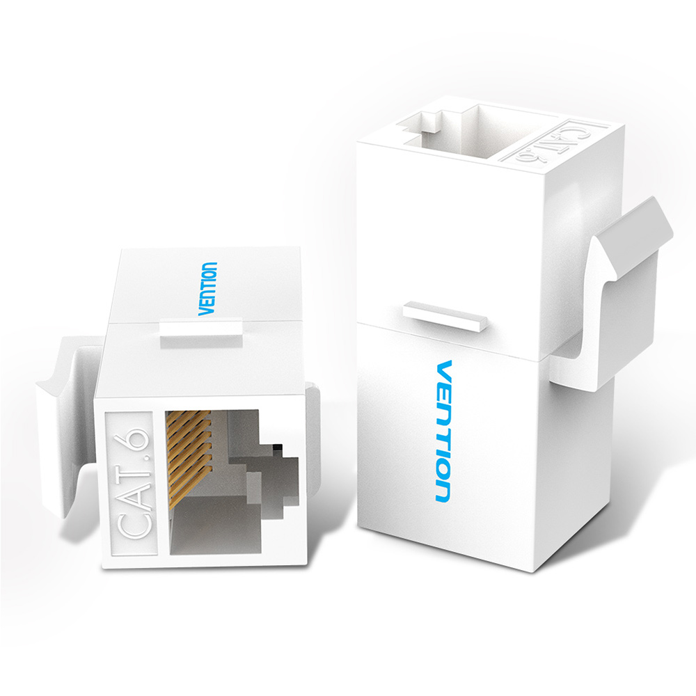 Vention NETWORK Keystone Jack CAT6 UTP Coupler White IPGW0