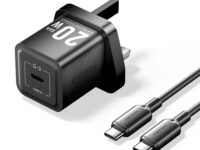 Vention Charger Wall GaN 20W 1xUSBC UK + USB-C 1m Cable Black FEPB0-UK-01