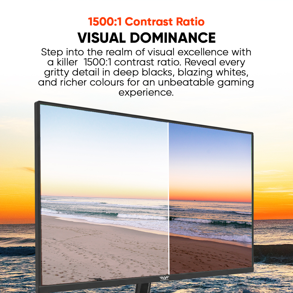Armaggeddon Gaming Monitor 27'' Slim Frame FHD IPS 165Hz 1ms PXP27G Black - Image 10