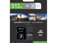 PNY Flash Memory MicroSDXC Card Elite Pro 512GB Class 10 UHS-I U3 V30 with SD Adapter