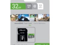PNY Flash Memory MicroSD Card Elite with SD Adapter 32GB Class 10 UHS-I U1