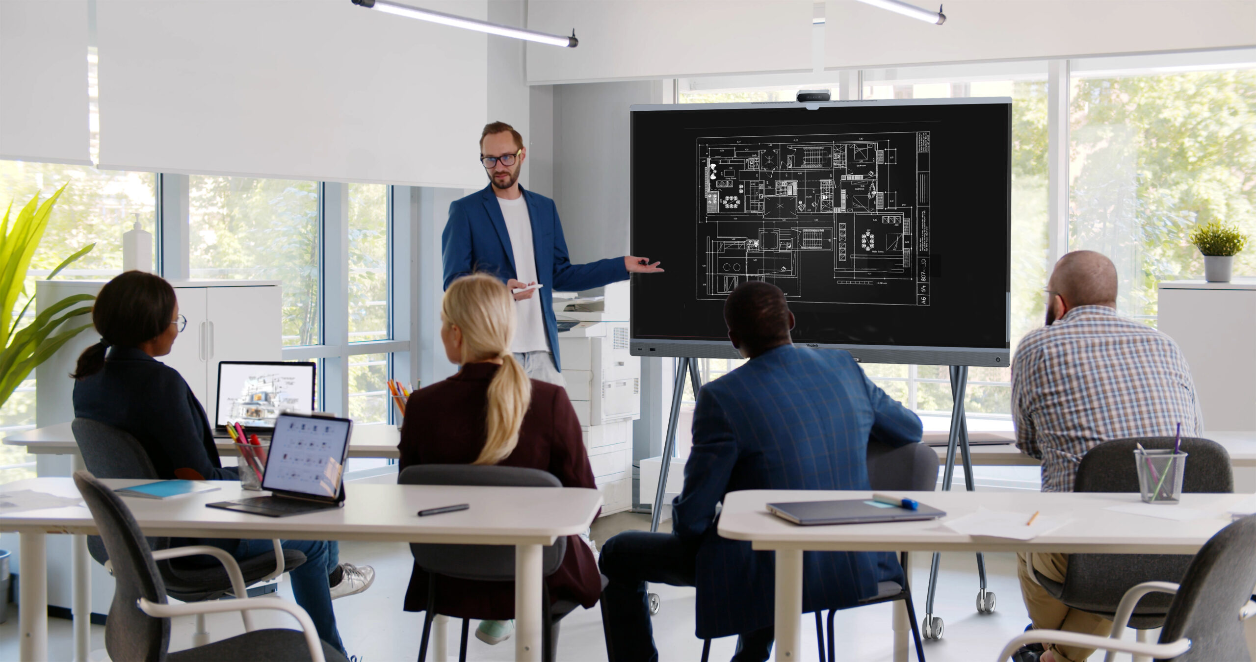 Yealink MeetingBoard Pro 75" 4K Interactive Display with AI Triple-Eye Camera 50MP & AI Enhanced Audio MB75Pro-A02 - Image 12