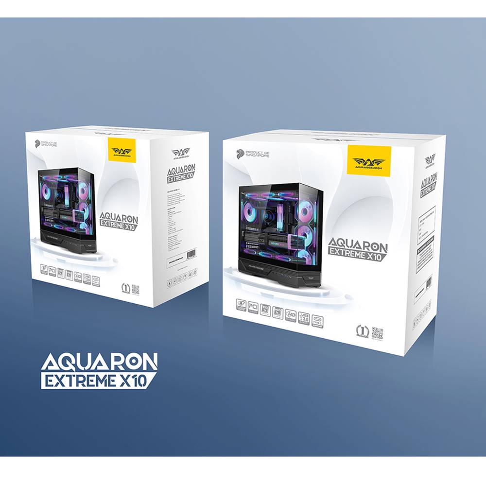 Armaggeddon Gaming Case ATX AQUARON XTREME X10 With 10x ARGB Fans - Image 11