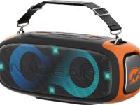 N-Gear LETS GO PARTY BLAZOOKA 830 Portable Speaker with 1x Wireless Mic RGB Lights BT & USB
