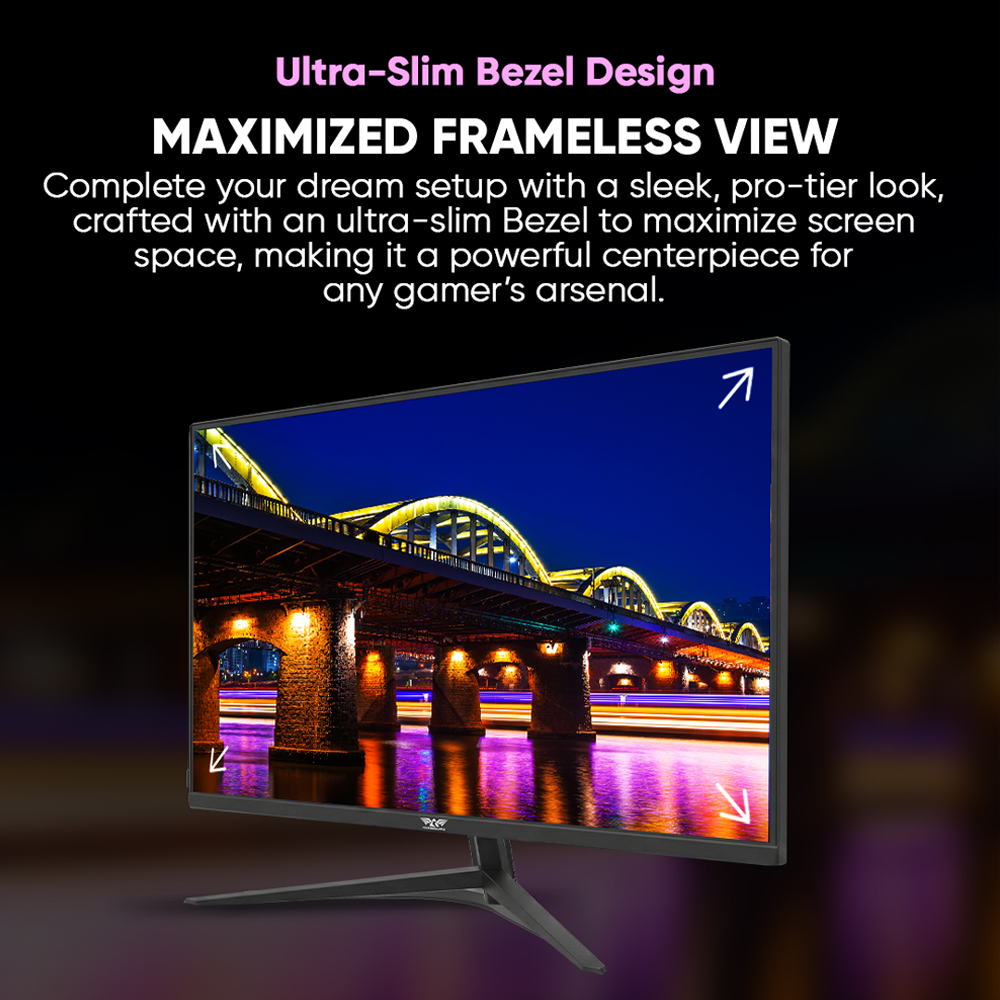 Armaggeddon Gaming Monitor 32'' Slim Frame 2K IPS 180Hz 1ms PXP32Pro Black - Image 12