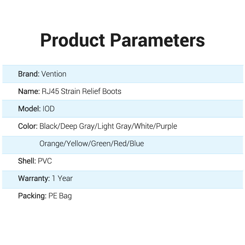 Vention NETWORK Connector Strain Relief Boots RJ45 Red 50-pack - Image 4