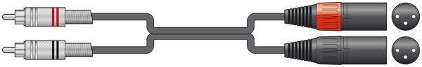 Chord Classic 2XLRM-2RCA 0.75m 190.057UK