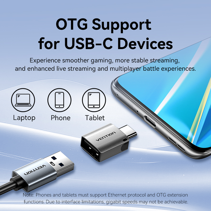 Vention Converter USB-A to Gigabit LAN Aluminium Grey CEZHB - Image 9