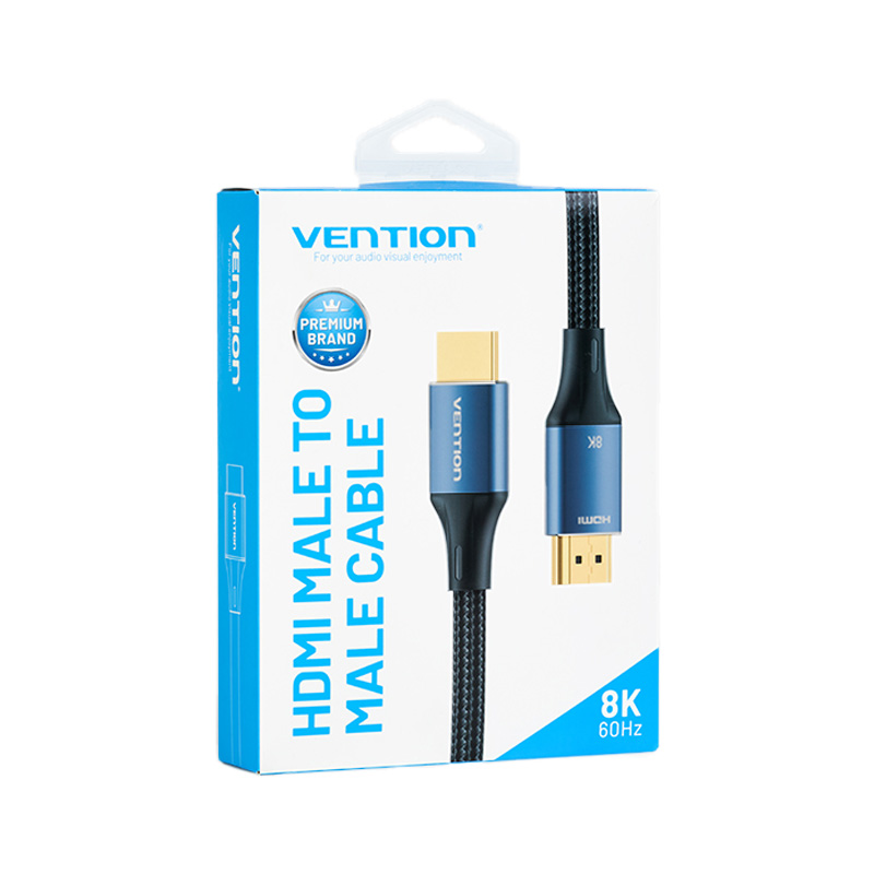 Vention HDMI Cable 2.1 8K60Hz Braided 2.0m Aluminium Blue ALGLH - Image 13