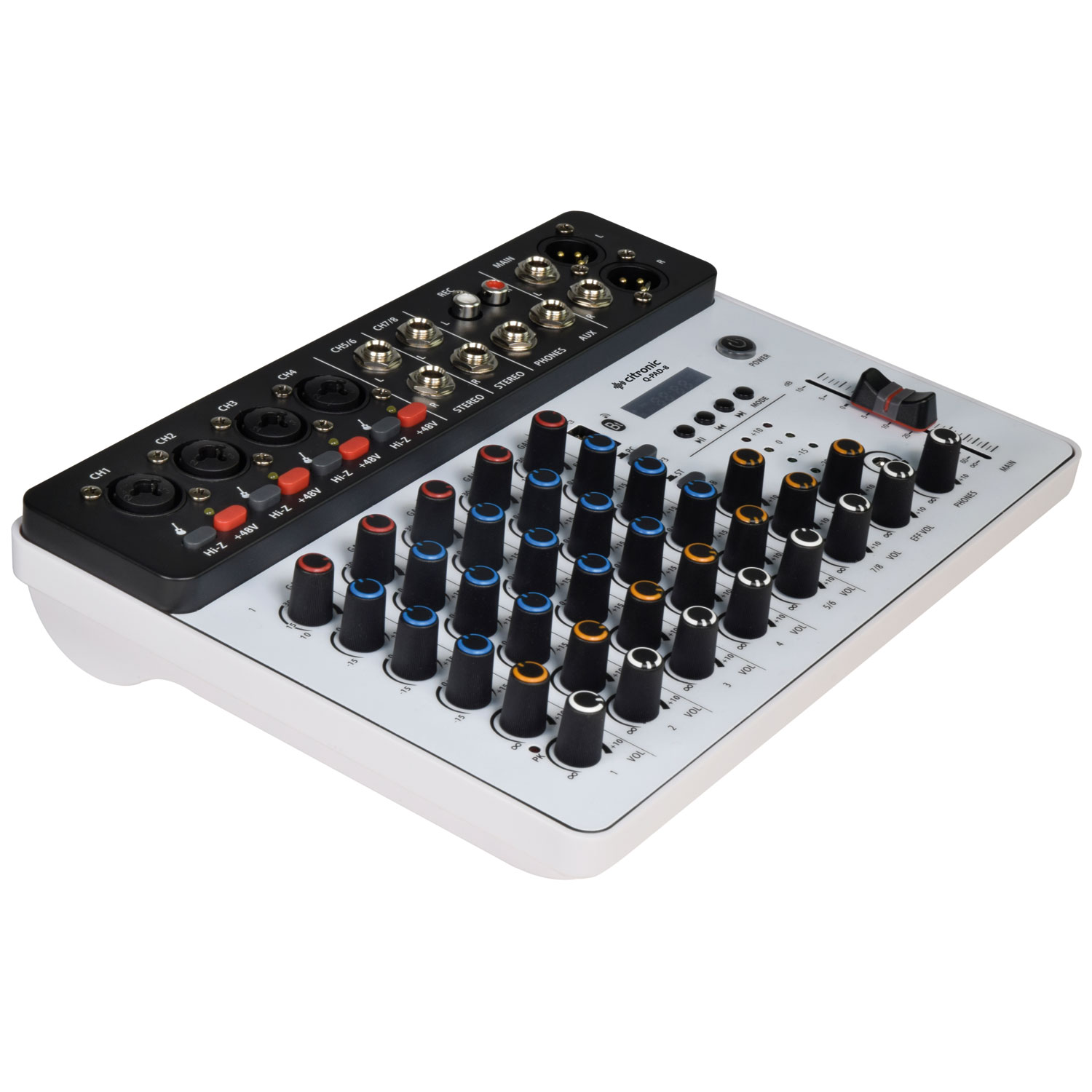 Citronic QPAD-8 Studio Mixer 4ch BT/USB Play-Rec 170.818UK - Image 2