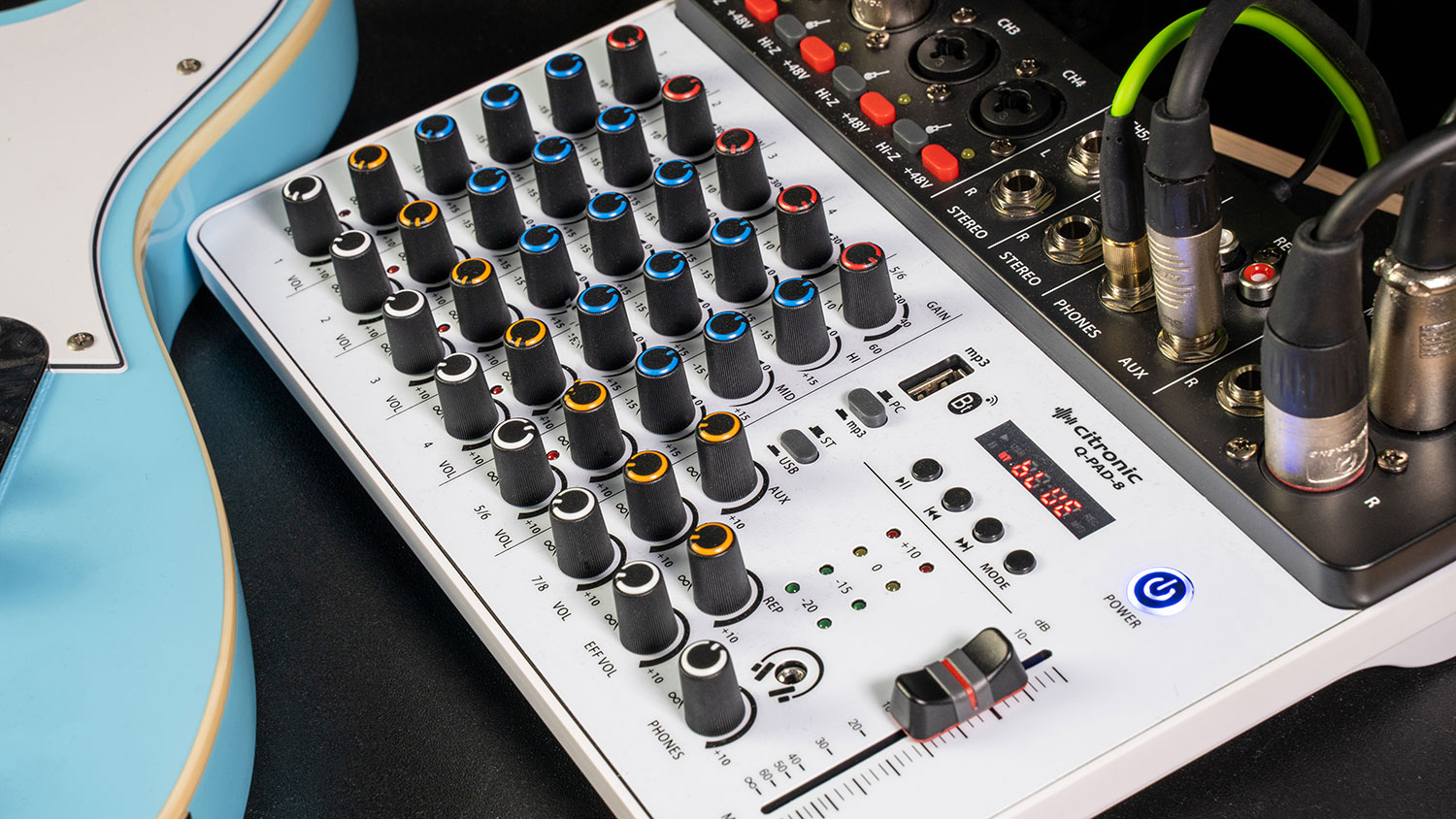 Citronic QPAD-8 Studio Mixer 4ch BT/USB Play-Rec 170.818UK - Image 5