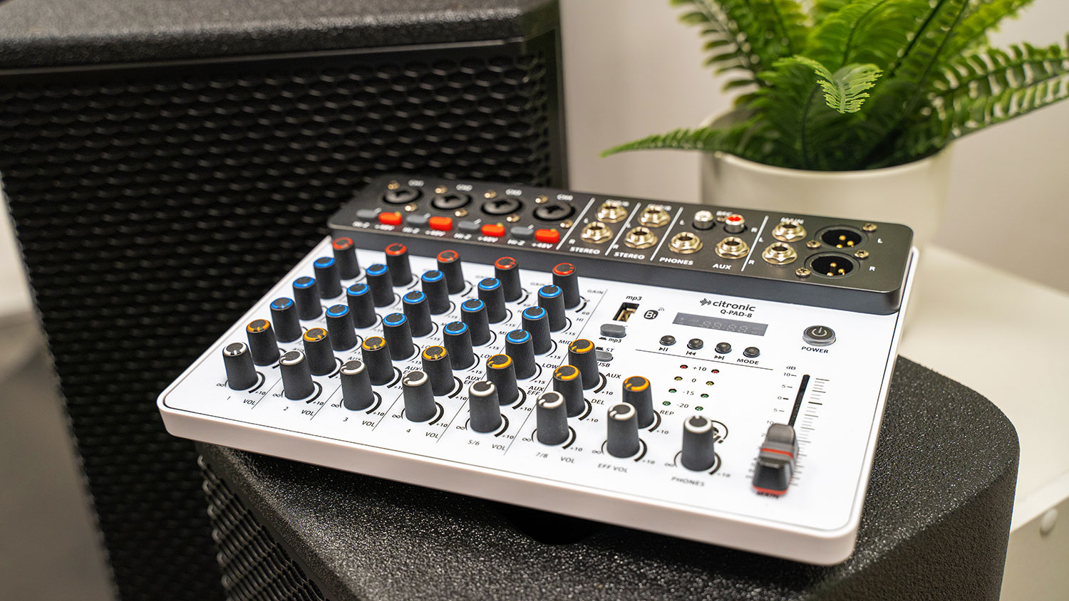 Citronic QPAD-8 Studio Mixer 4ch BT/USB Play-Rec 170.818UK - Image 6