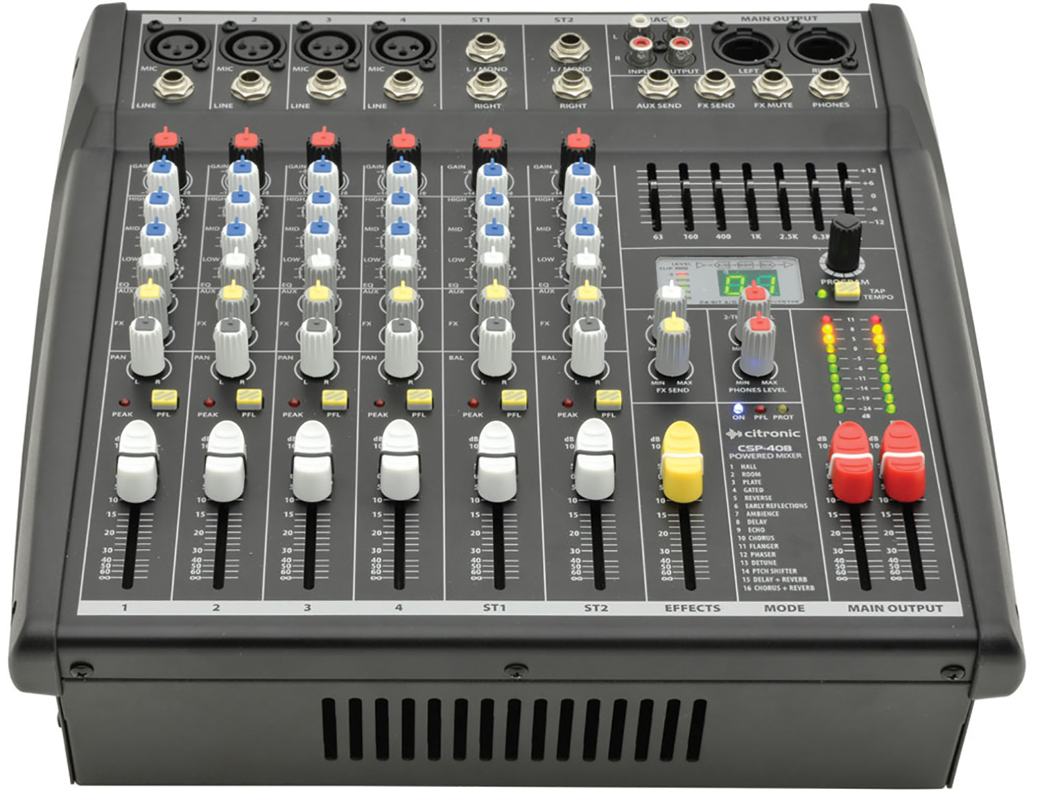 Citronic CSP408 8 Channel Mixer & Amplifier 400W with DSP 170.841UK