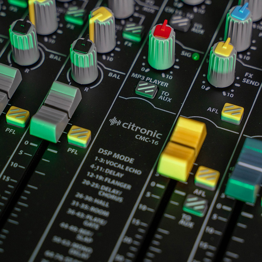 Citronic CMC-16 16ch Mixer Console with DSP USB Play-Record BT & PC Connectivity 170.942UK - Image 4