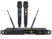 Citronic TU2-H True Diversity Multi-UHF Dual Handheld Wireless Microphones 171.033UK