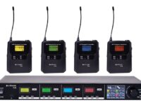 Citronic TU4-N Quad True Diversity Multi-UHF Wireless Microphone System (4 x Beltpacks) 171.044UK