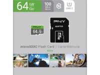 PNY Flash Memory MicroSD Card Elite with SD Adapter 64GB Class 10 UHS-I U1