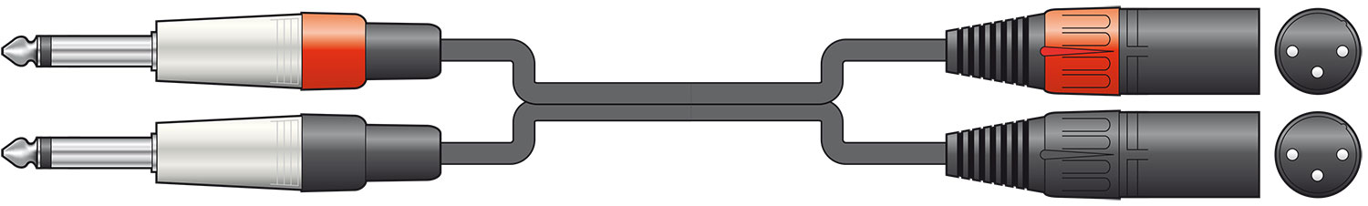 Chord Classic 2XLRM-2x6.3MM 3.0m 190.035UK
