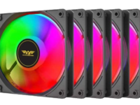 Armaggeddon Gaming Cooling Fan Set 5pcs CHROMA KIT 3000 Black