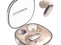 SonicGear Earphones Bluetooth ANC+Display EarPump Jewel Q3 Desert