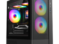 Armaggeddon Gaming Case M-ATX AQUARON NEMO 3 Black (5x RGB Fans & 250W 80+ PSU)