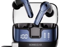 SonicGear Earphones Bluetooth & USB-C Dongle for PC EarPump XP2 Obsidian
