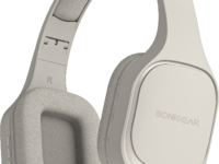 SonicGear Headphones Bluetooth Fabric + Foldable AIRPHONE 7 Chalk Grey