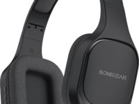 SonicGear Headphones Bluetooth Fabric + Foldable AIRPHONE 7 Graphite