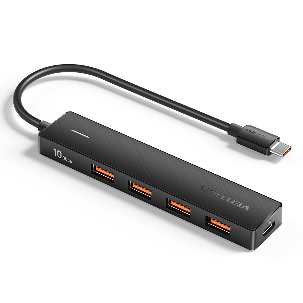 Vention IT HUB USB-C 3.2 4xA + PD100W USB-C Port CKCBB