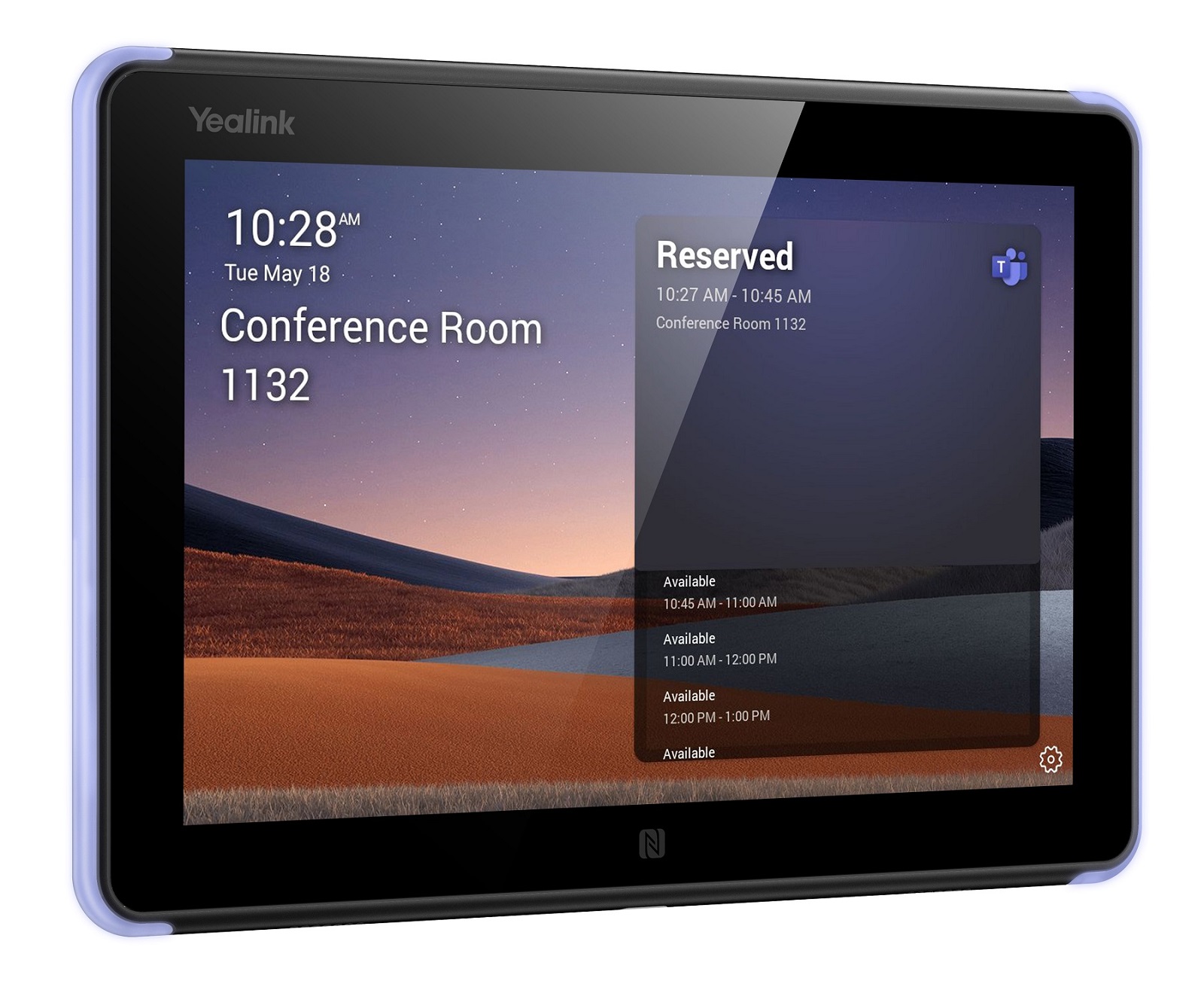 Yealink MS Teams Room Scheduling Device for Reservation & Status with 8'' Touch