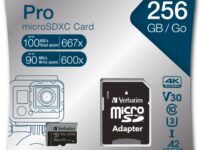 Verbatim Micro SD Card+Adapter Class10 U3 256GB