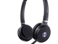 Yealink Headset Wireless DECT with Dongle WH62 Dual Portable Teams 150m