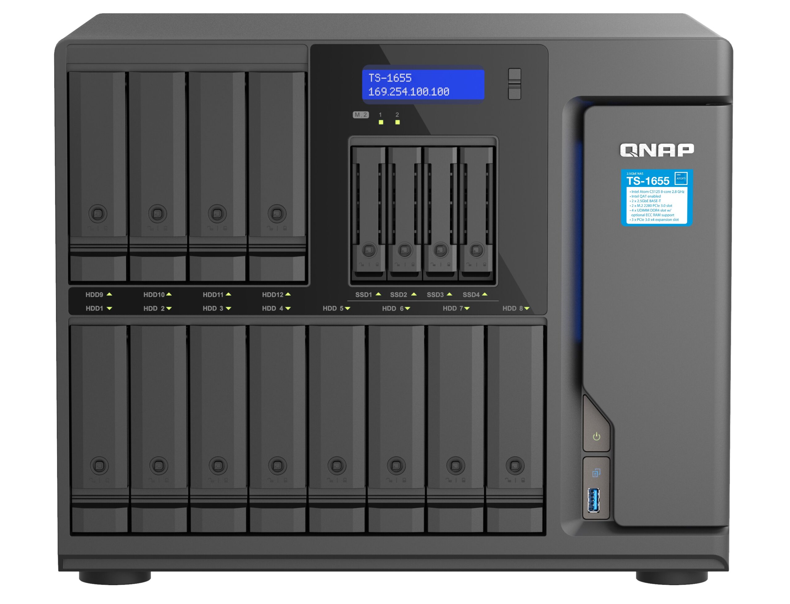 QNAP NAS 16-Bay Tower Intel Eight-Core