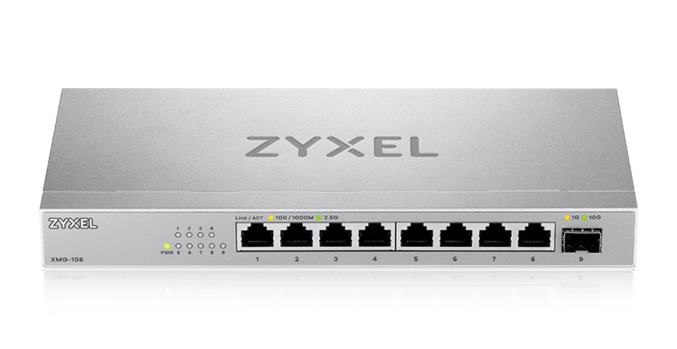 Zyxel 8-Port 2.5G Multi-Gigabit Switch with 10G SFP+ XMG-108