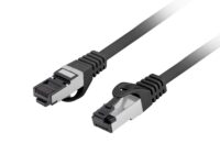 Lanberg Patch Cable CAT8.1 S/FTP CU LSZH 0.25m Black
