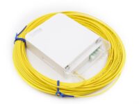 Kuwes Pre-Terminated Fiber Optic Outlet with Pigtail LC/APC SM Bag 20m