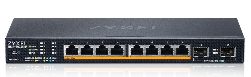 Zyxel 10-Port 2.5G Multi-Gig PoE Cloud Managed Switch