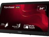 Viewsonic Monitor Touch Screen 24'' Full-HD HDMI/DisplayPort/VGA Speakers Bookstand TD2430