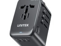 Unitek World Travel Adapter & 100W Charger EU/UK/US 4xUSBC+1xUSBA P1123A