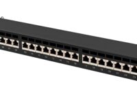 Lanberg Patch Panel 24-Port 1U 19" CAT7 FTP Shielded Black PPS7-1024-B