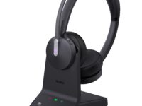 Yealink Headset Wireless Dual-Mode DECT/Bluetooth 3-Mic NC with Basestation WH64 Dual Teams