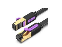 Vention NETWORK Cable CAT7 Flat 15.0m Black ICABN