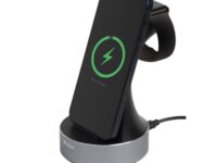 Verbatim Charger Desktop Wireless Qi MFI 2in1 Apple Devices WCS-01