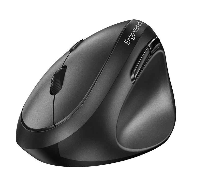 Genius Mouse Ergonomic Wireless+BT Vertical Silent AI 8350S Dark Grey