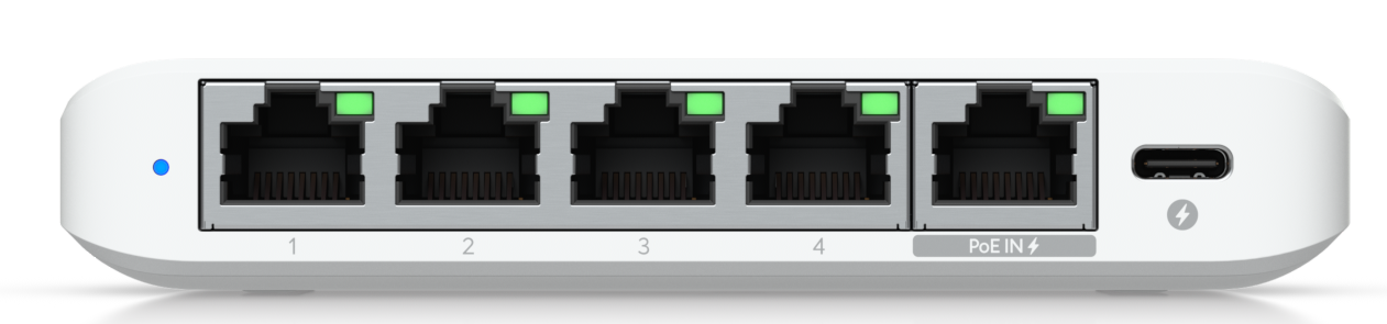 Ubiquiti UniFi Switch Flex Mini 2.5G 5-Ports with PoE In USW-FLEX-2.5G-5