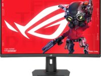 ASUS Monitor ROG Strix Gaming 32" 2K QHD 280Hz VA Curved 1500R HDR400 Gaming-AI ELMB SYNC DP HDMI USB-C PD XG32WCMS